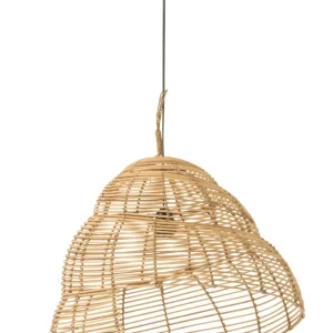 J-Line Hangende Lamp Slak Bamboe Naturel