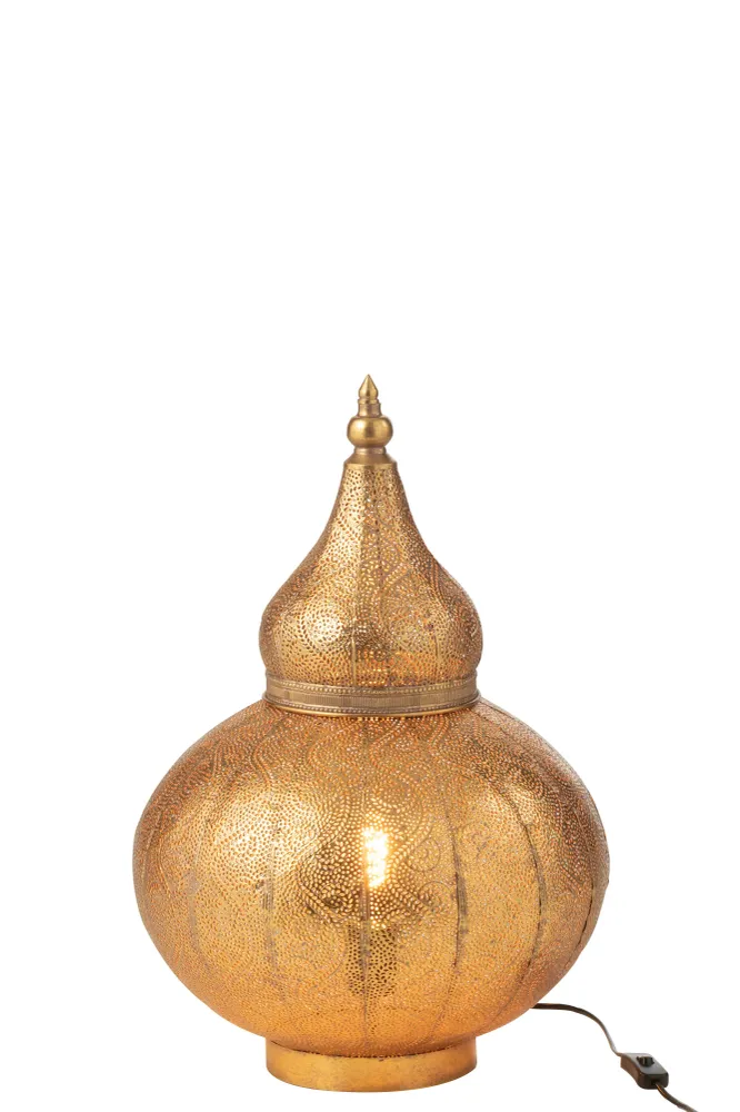J-Line Lamp Aladin Metaal Goud Small