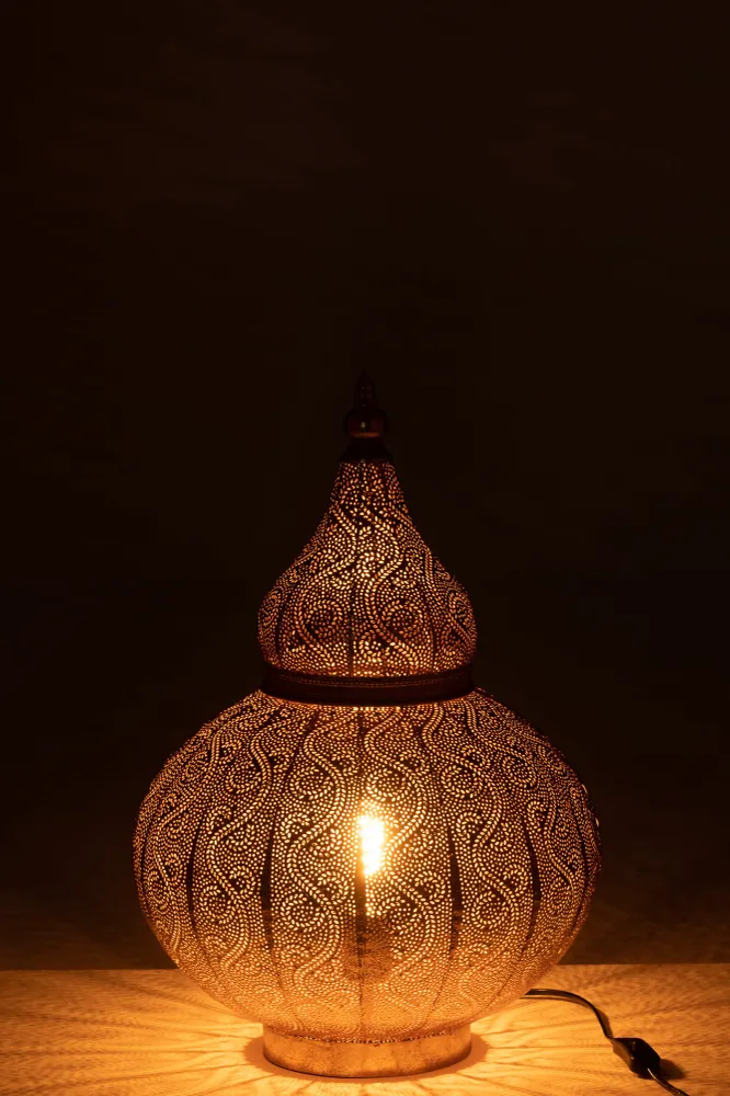 J-Line Lamp Aladin Metaal Goud Small