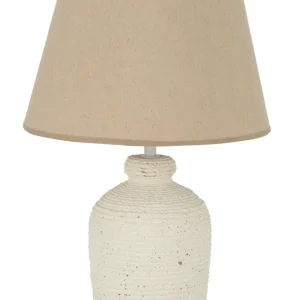 J-Line Lamp Esmee Cem/Tex Wit/Beige