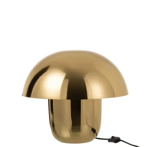 J-Line Lamp Paddenstoel Ijzer Goud Small