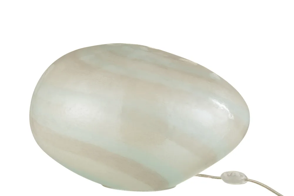 J-Line Lamp Parel Ovaal Glas Wit