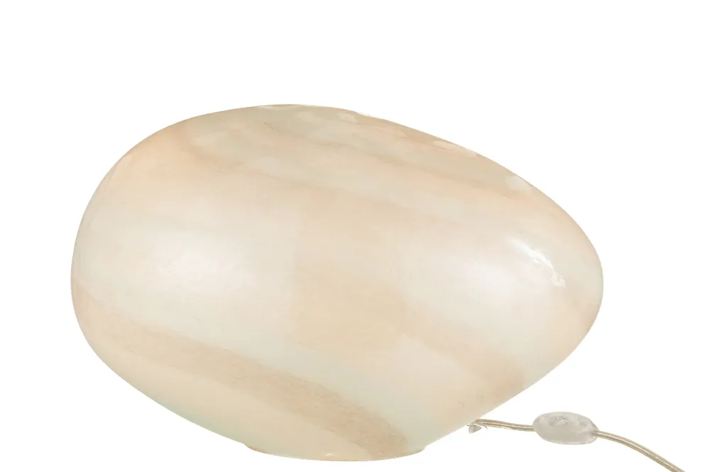 J-Line Lamp Parel Ovaal Glas Wit