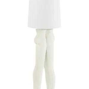 J-Line Lamp Standing Koppel - polyresin - wit