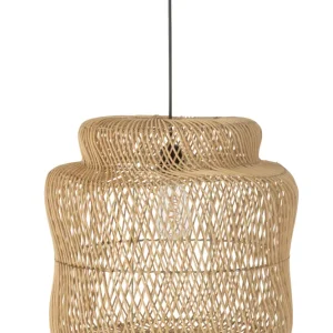 J-Line Lampenkap Rosa Rotan Natuur