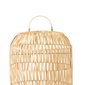 J-Line Lampkap Cyclinder Rotan Naturel