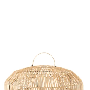 J-Line Rotan lampenkap - jute - naturel - M