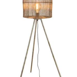 J-Line Staande Lamp Metaal Antiek Bruin Large