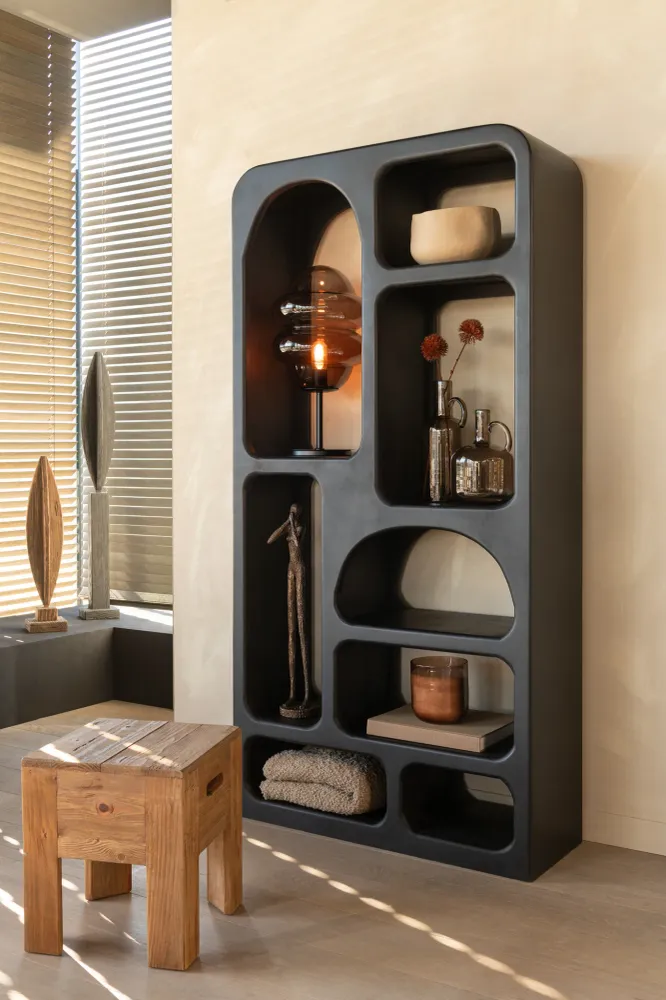 J-Line Tafellamp Honinglepel Glas Bruin