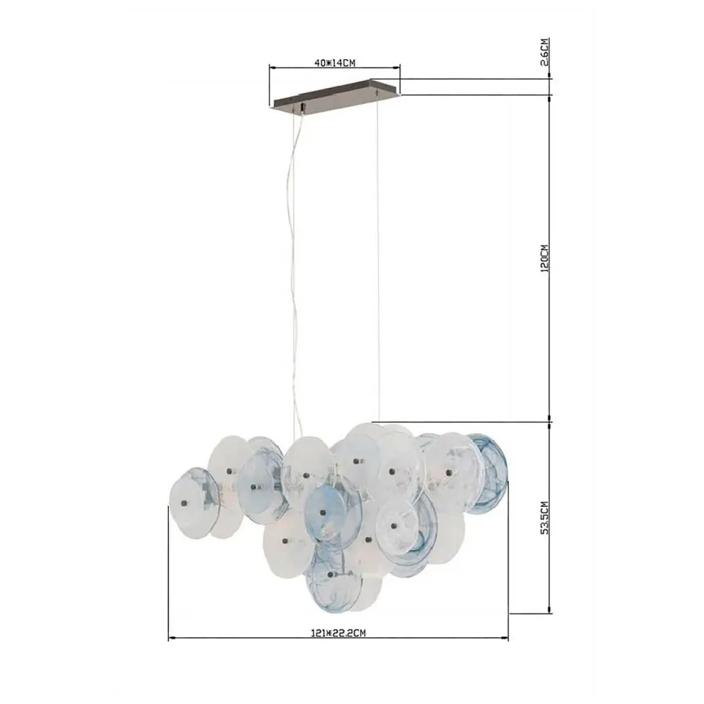 Kare Design Hanglamp Aquamarine