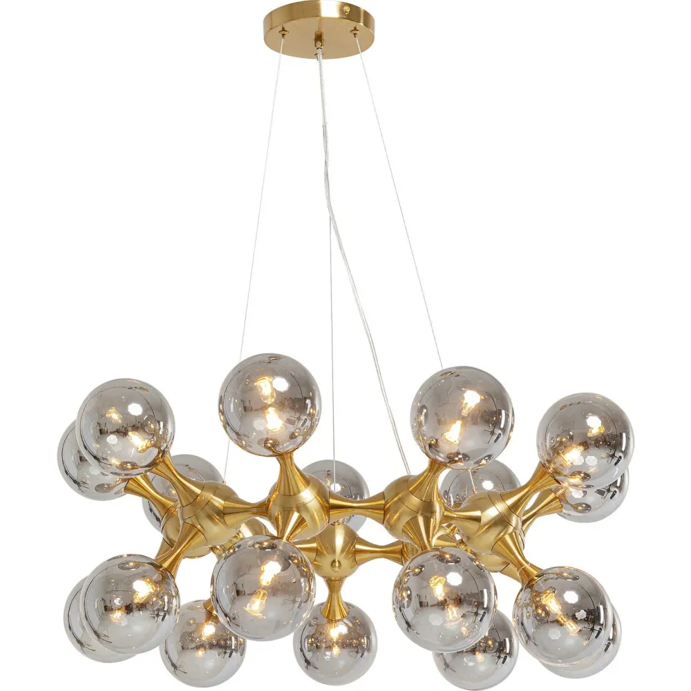 Kare Design Hanglamp Atomic Balls 18 goud