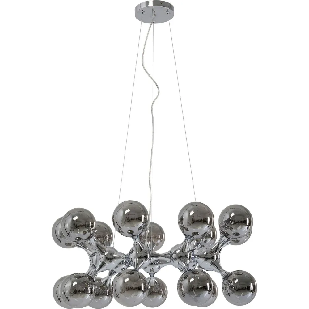 Kare Design Hanglamp Atomic Balls 18 zilver