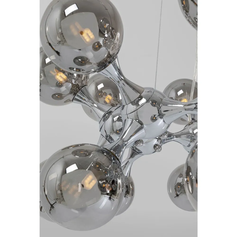 Kare Design Hanglamp Atomic Balls 18 zilver