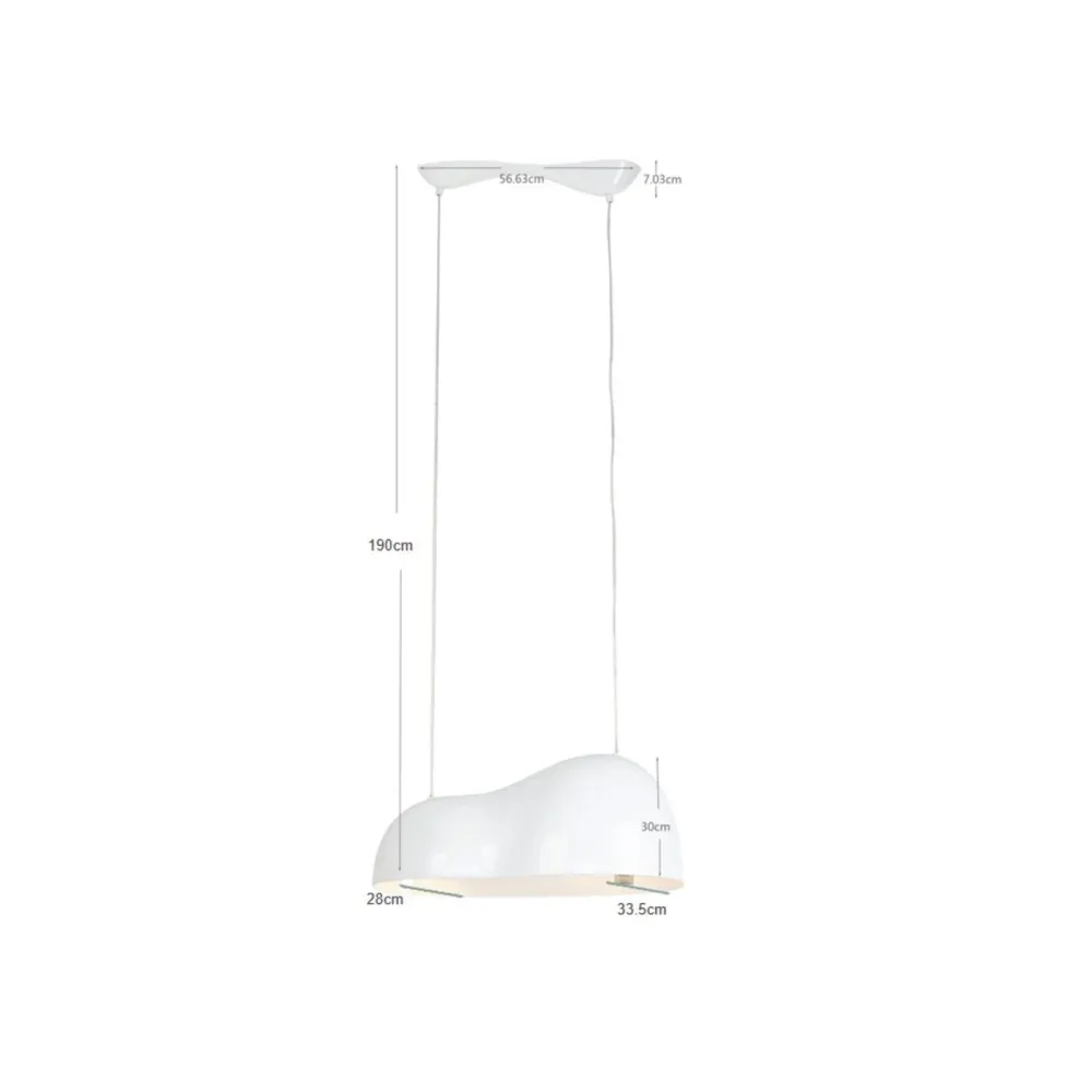 Kare Design Hanglamp Cloud Beam Double 70cm wit