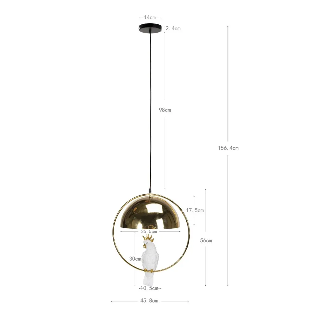 Kare Design Hanglamp cockatoo