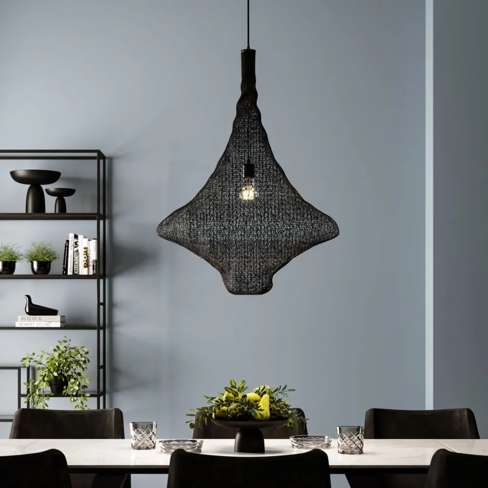 Kare Design Hanglamp Cocoon 89cm zwart