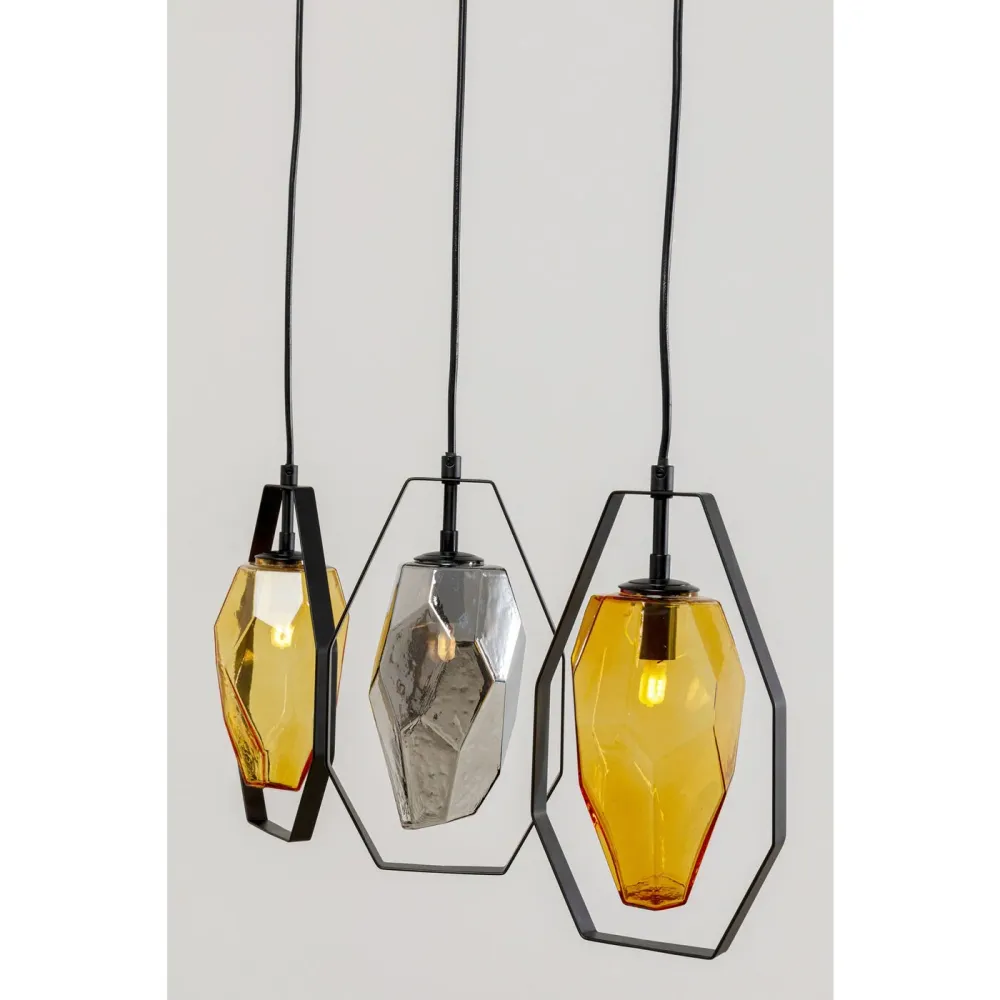 Kare Design Hanglamp Diamond Fever 67cm zwart