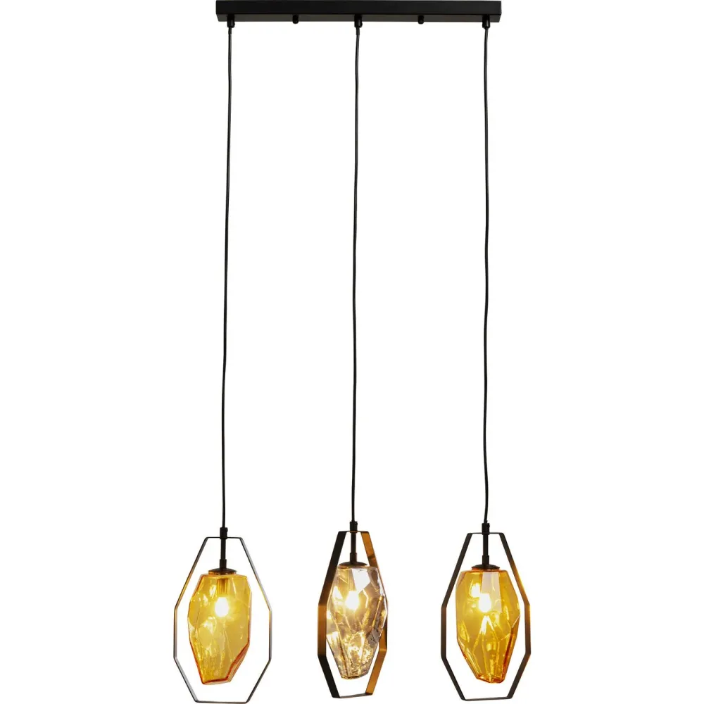 Kare Design Hanglamp Diamond Fever 67cm zwart