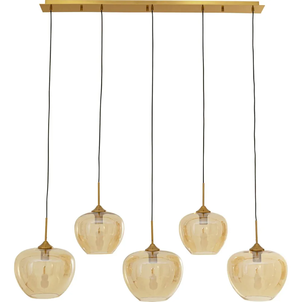 Kare Design Hanglamp Sphere 5 amber