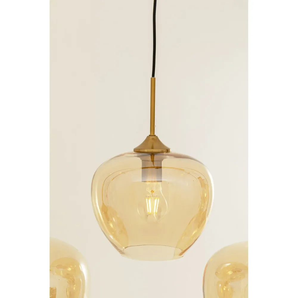 Kare Design Hanglamp Sphere 5 amber