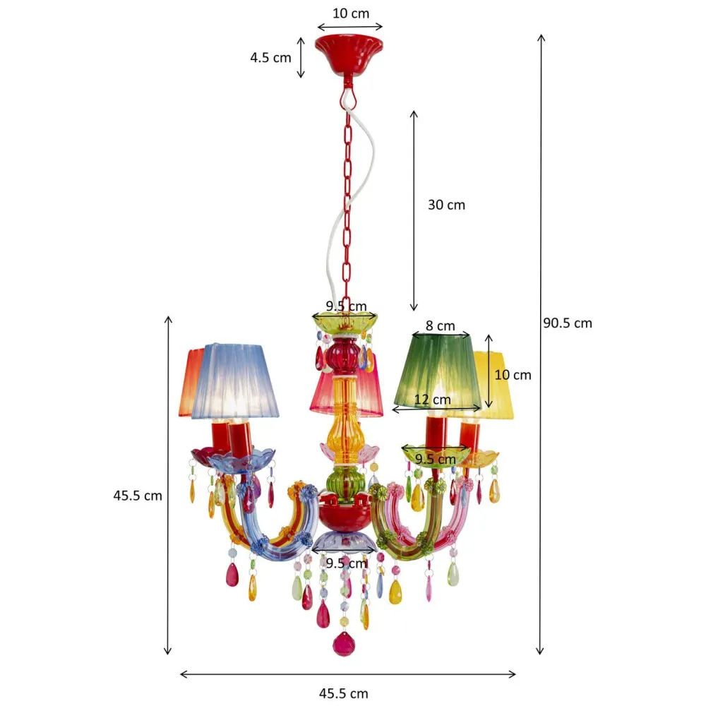 Kare Design Hanglamp Starlight 5 armen