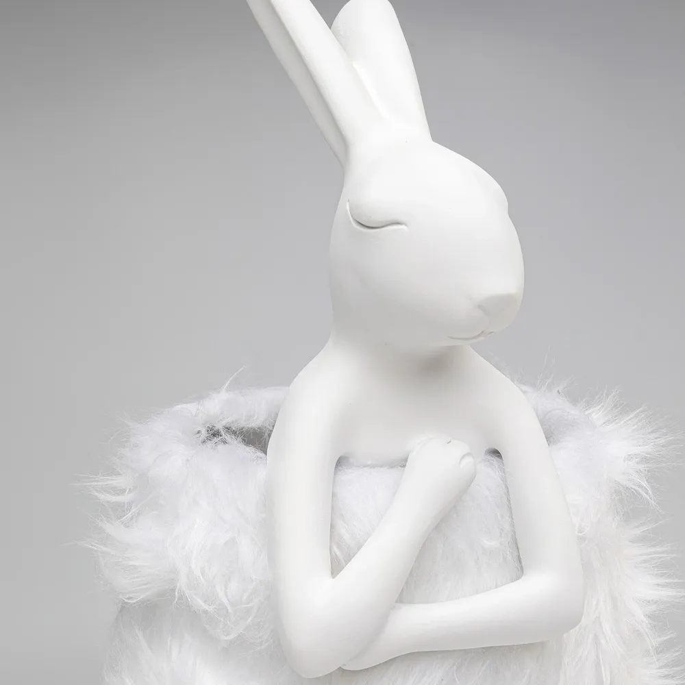 Kare Design tafellamp Animal Fluff - konijn - 68cm - wit