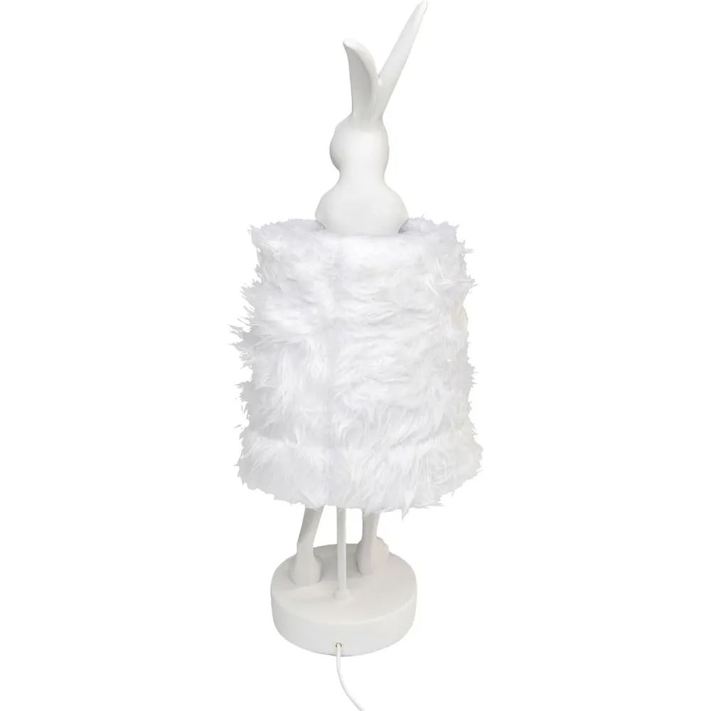 Kare Design tafellamp Animal Fluff - konijn - 68cm - wit