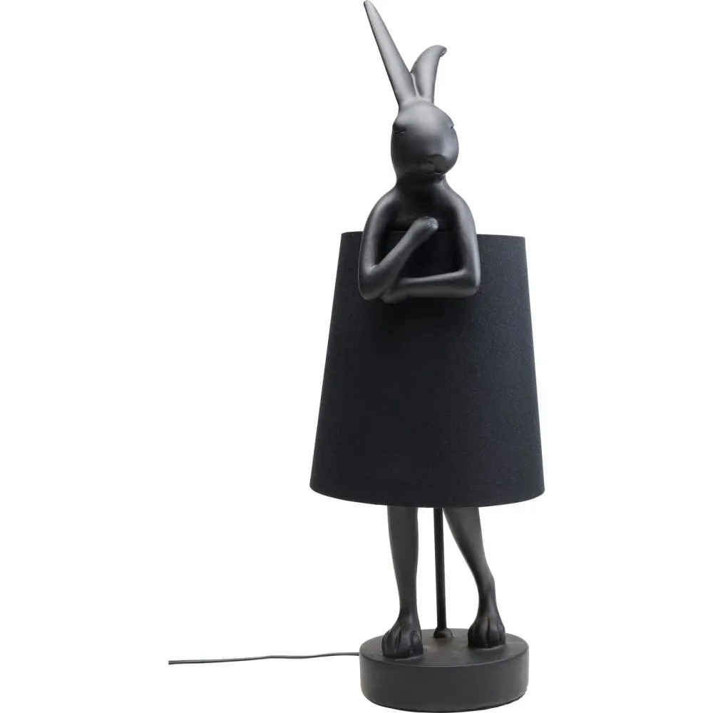 Kare Design Tafellamp Animal - konijn - 68cm - zwart