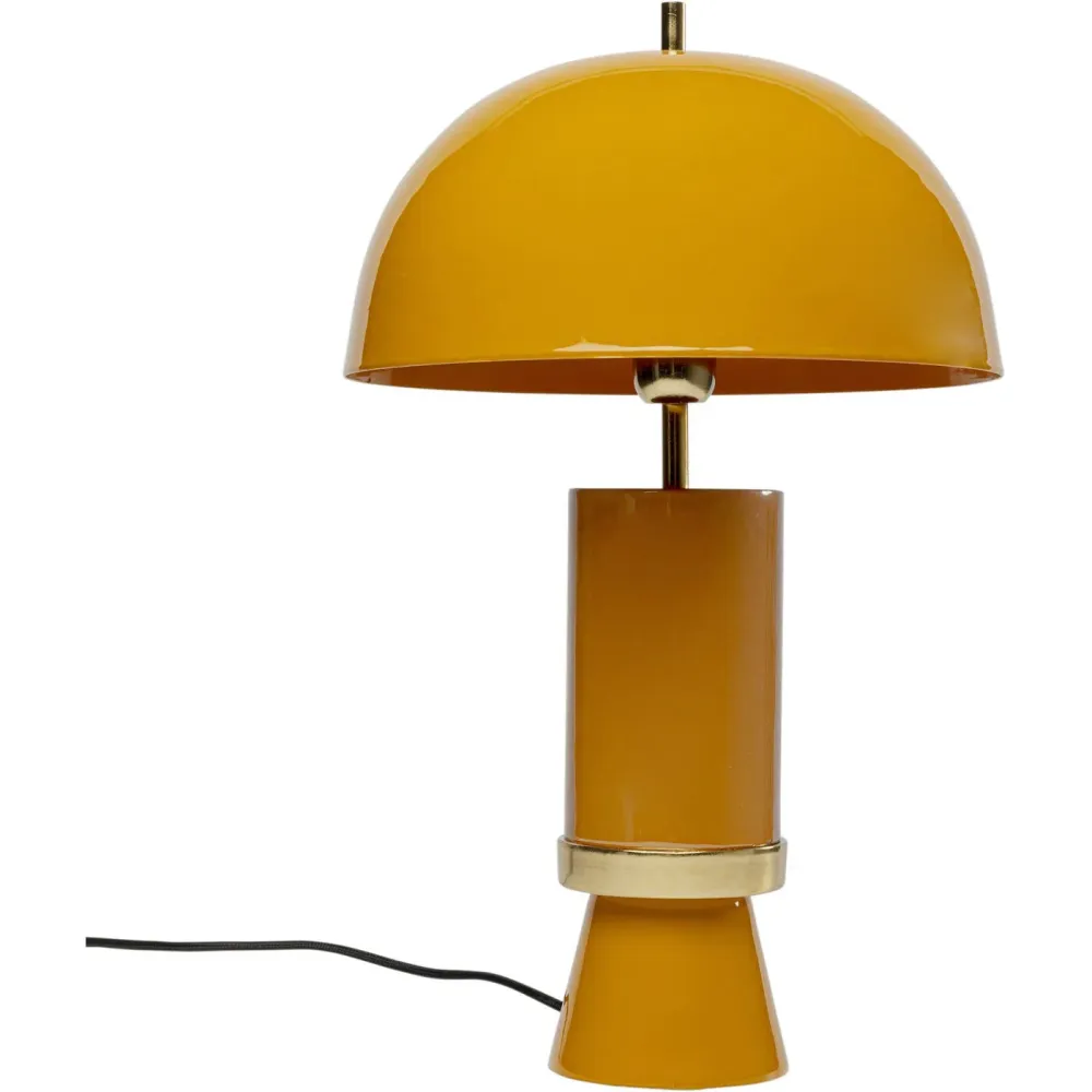 Kare Design tafellamp Josy - geel en bruin