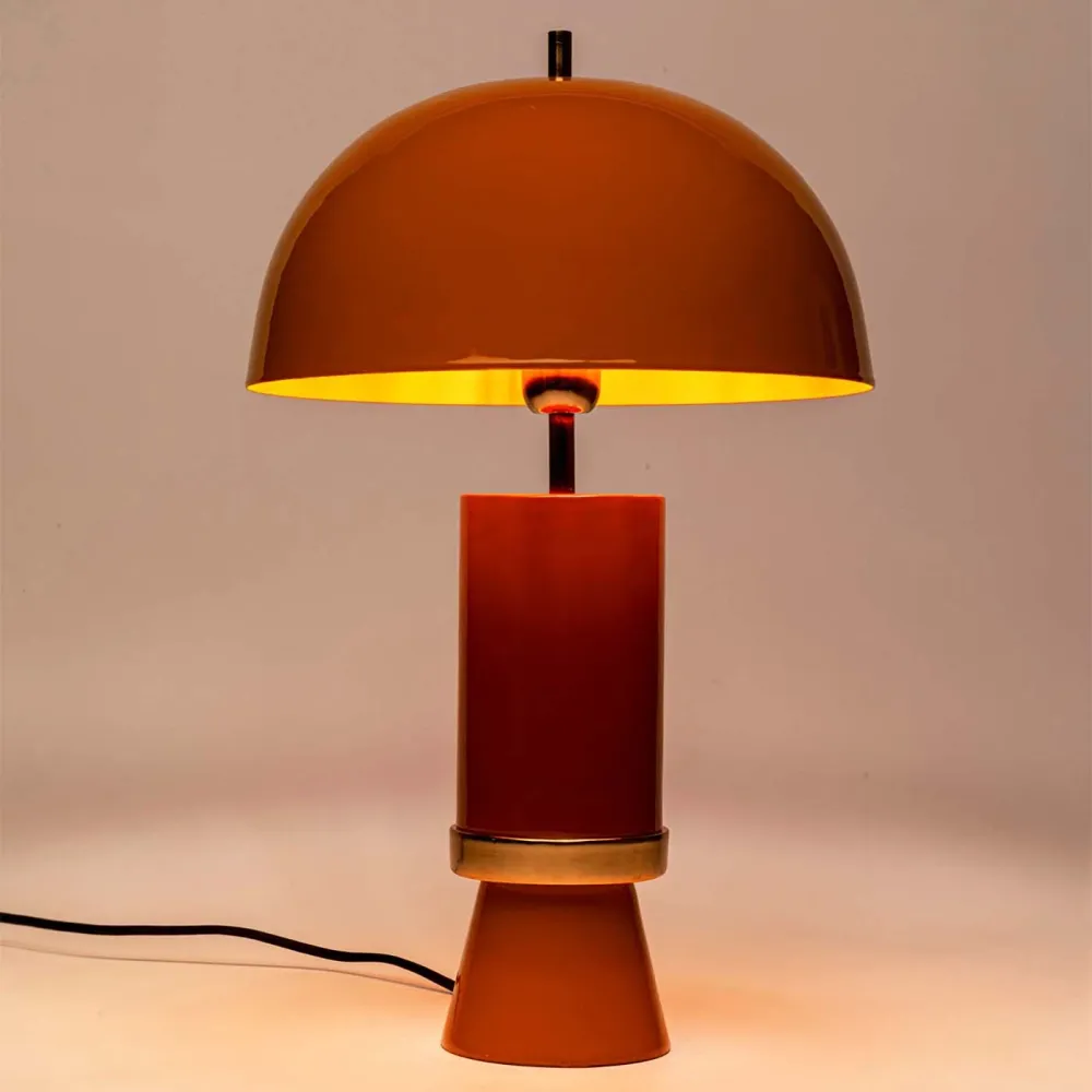 Kare Design tafellamp Josy - geel en bruin