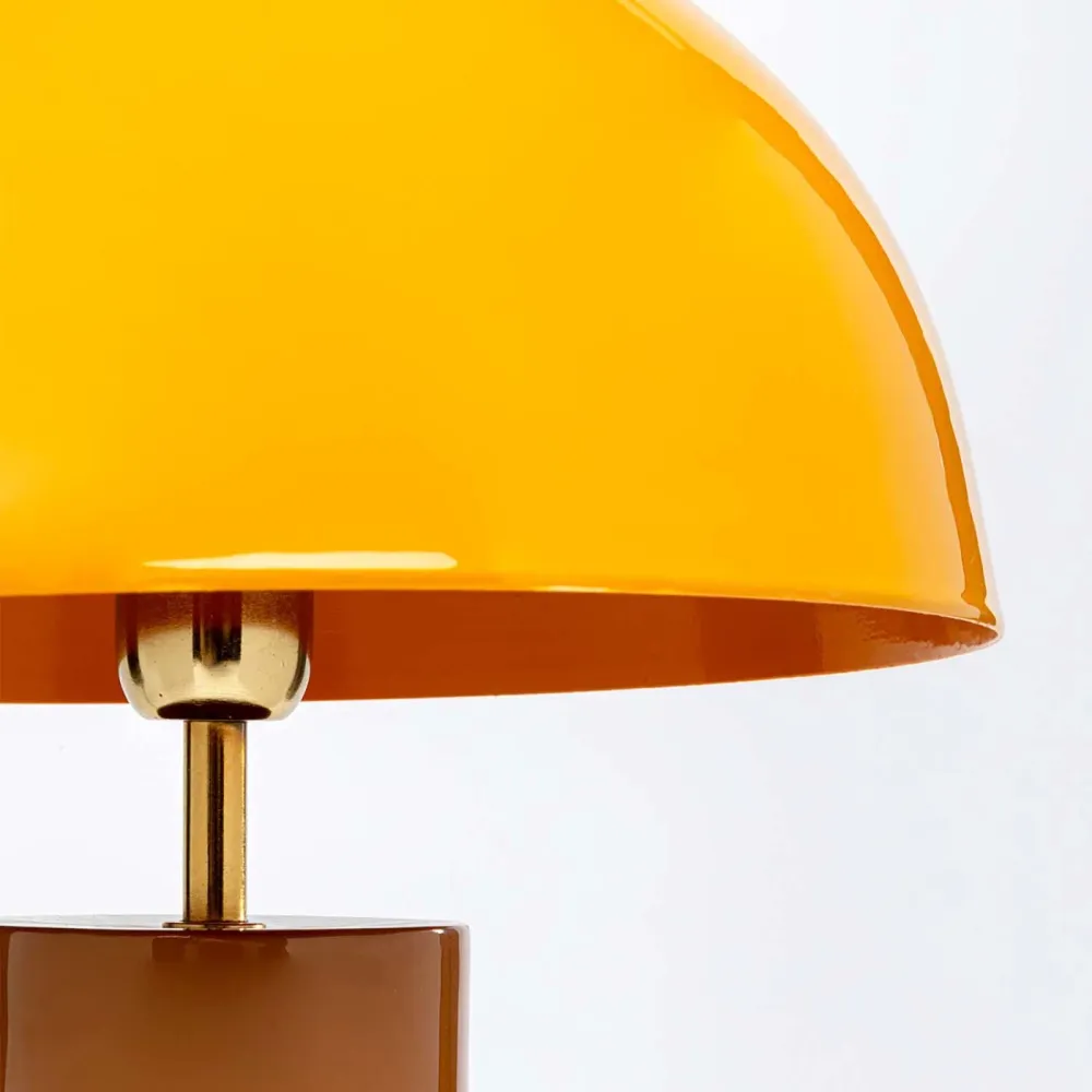 Kare Design tafellamp Josy - geel en bruin