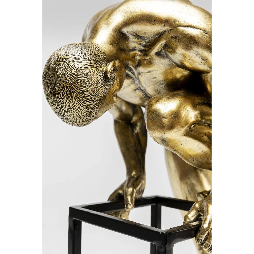Kare Design tafellamp - man beklimt - goud