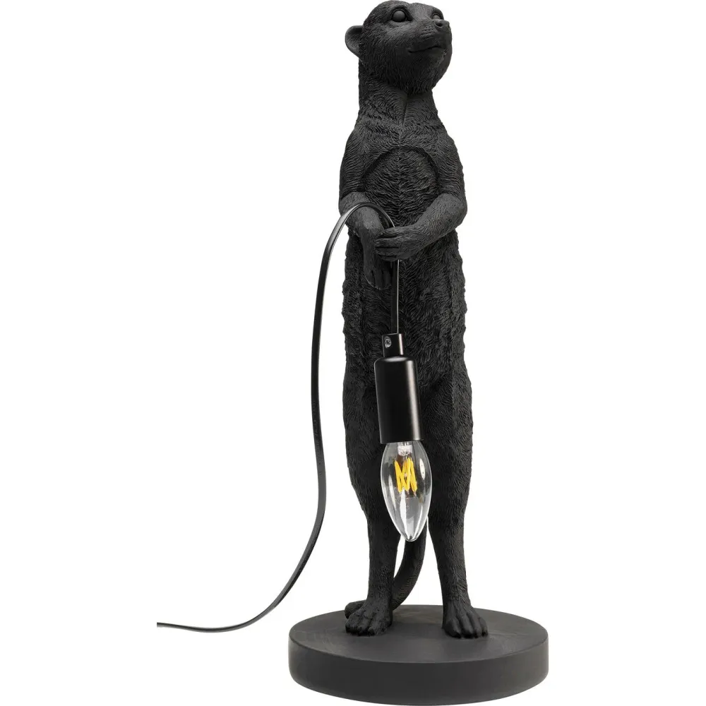 Kare Design tafellamp - meerkat - zwart