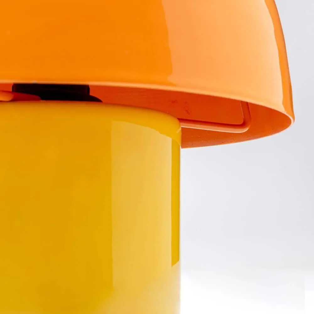 Kare Design Tafellamp Mushroom - 20cm - oranje en geel