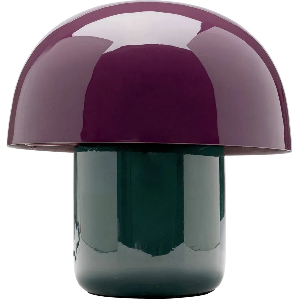 Kare Design Tafellamp Mushroom - 20cm - paars en groen
