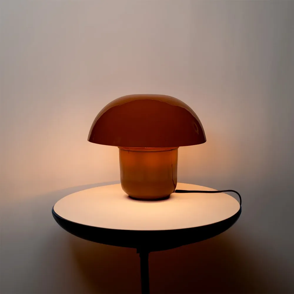 Kare Design Tafellamp Mushroom - 27cm - bruin