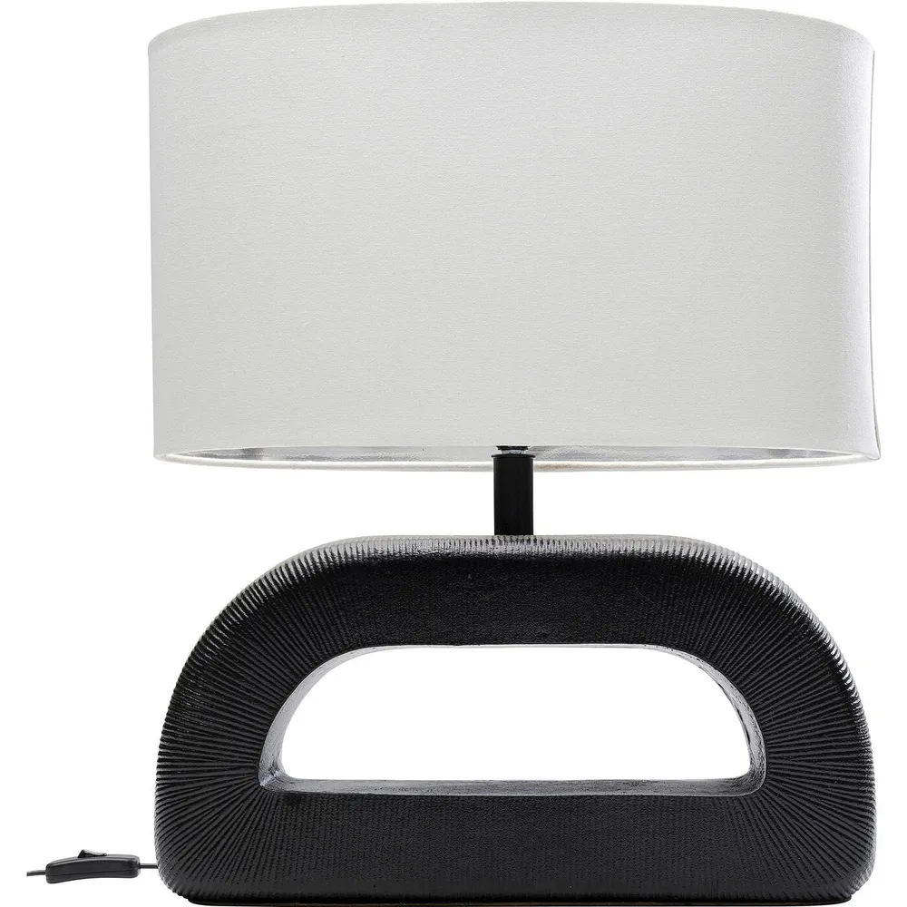 Kare Design Tafellamp Tube - 52cm - zwart en wit