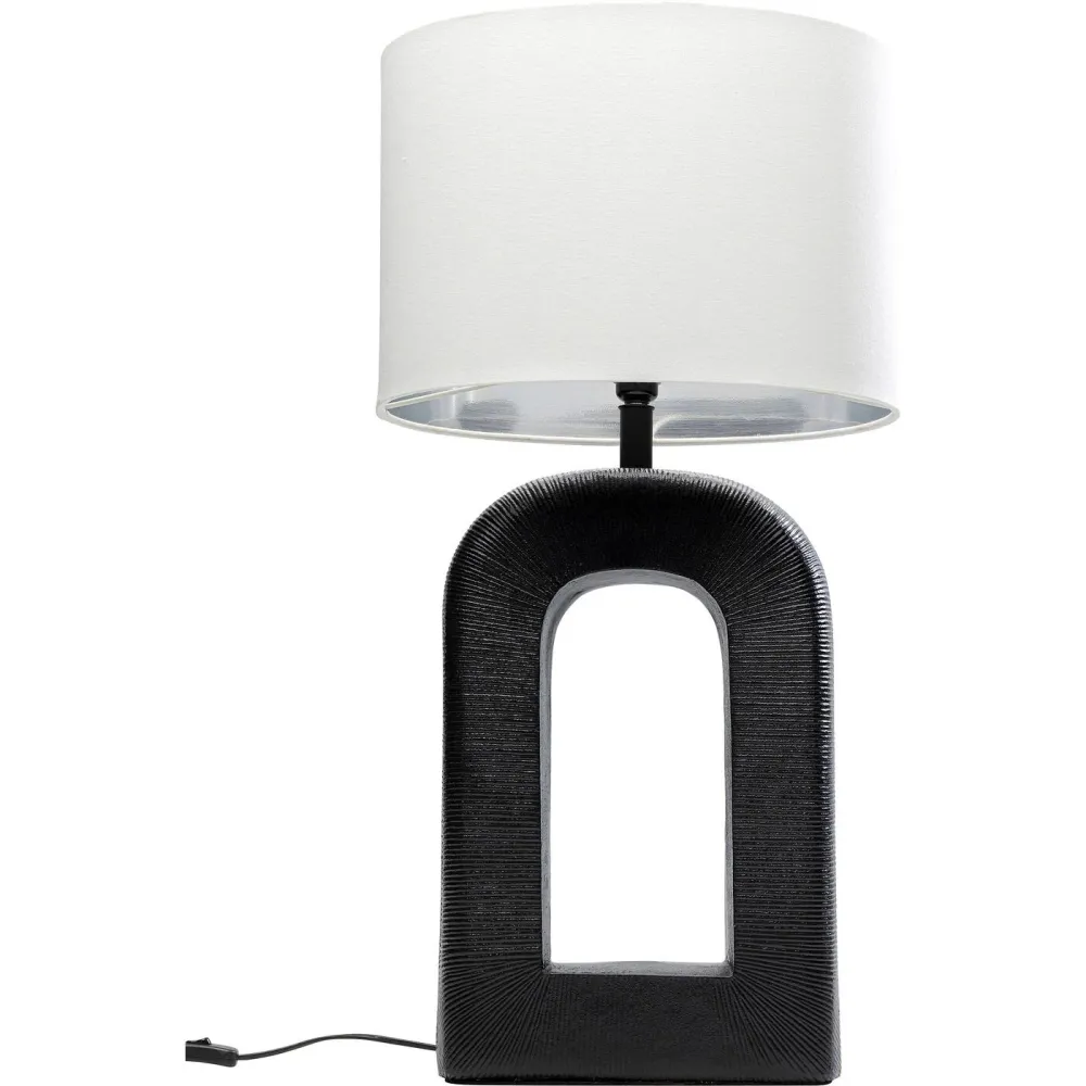 Kare Design Tafellamp Tube - 79cm - zwart en wit