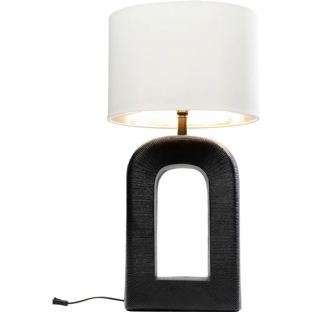 Kare Design Tafellamp Tube - 79cm - zwart en wit