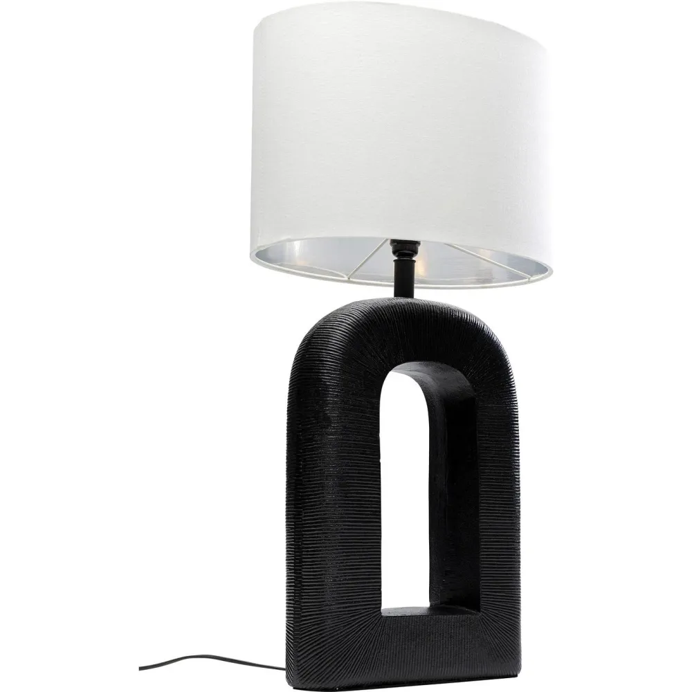 Kare Design Tafellamp Tube - 79cm - zwart en wit
