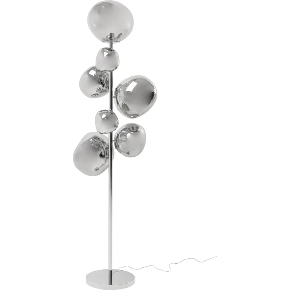 Kare Design Vloerlamp Burbuja 168cm chroom