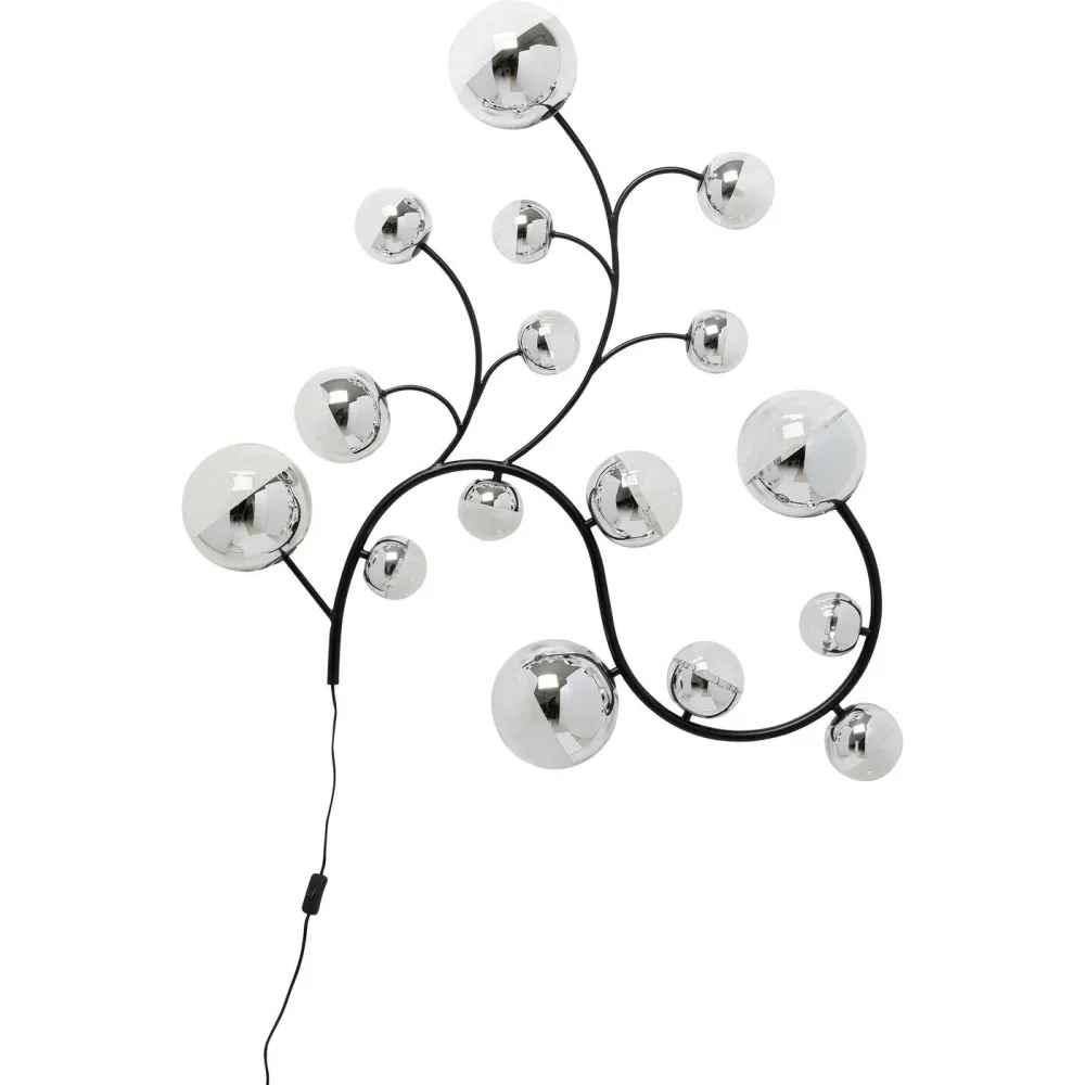 Kare Design Wandlamp Boa Vista zilver