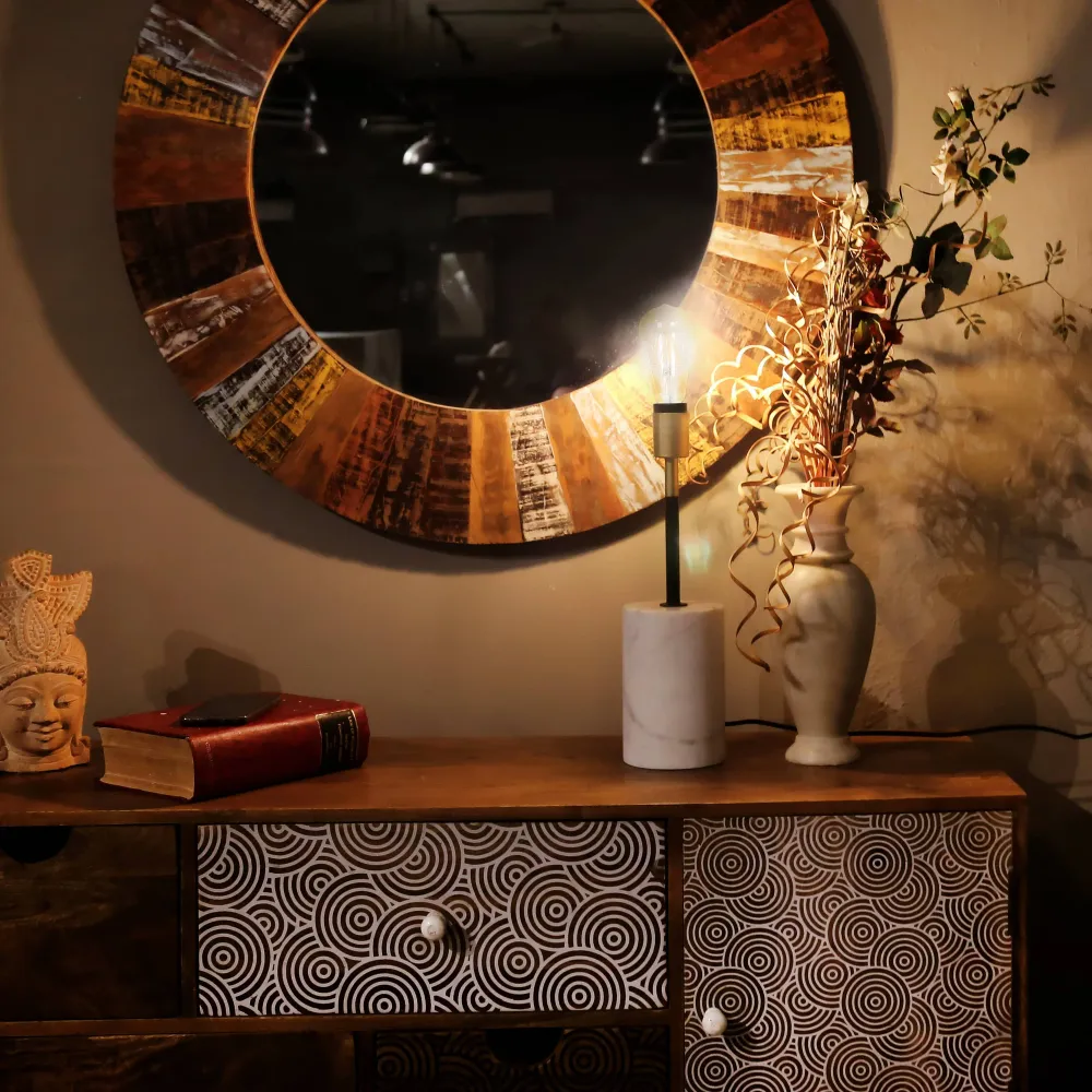 Vloerlamp Caramia marmer Kayoom