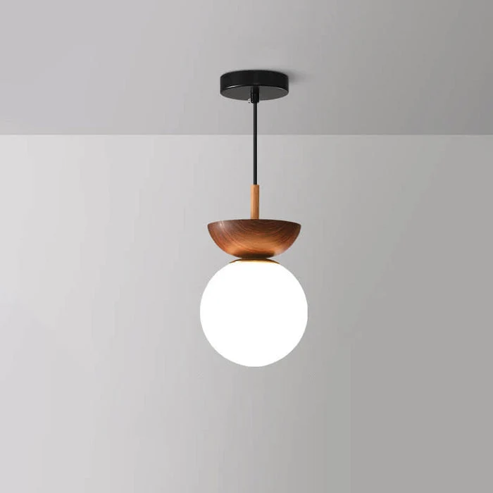 Kleine Bolvormige Plafondlamp Japanse Stijl met Aanpasbare LED