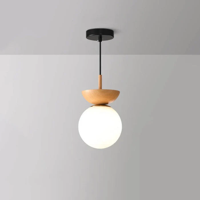 Kleine Bolvormige Plafondlamp Japanse Stijl met Aanpasbare LED