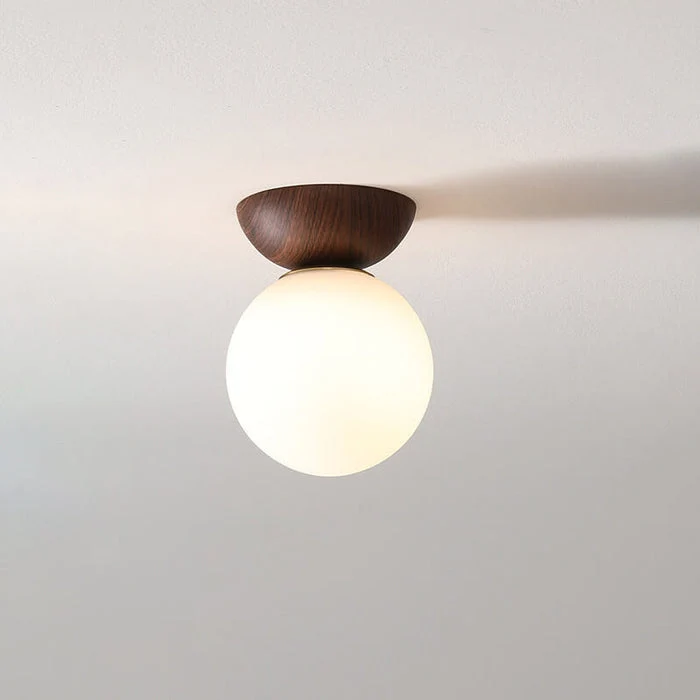 Kleine Bolvormige Plafondlamp Japanse Stijl met Aanpasbare LED