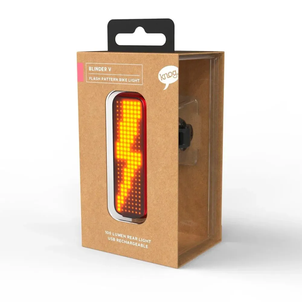 KNOG BLINDER V achterlicht - Bout - Zwart