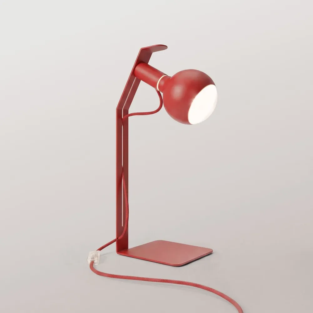Koso Lucia - Tafellamp met UK Stekker - Rood