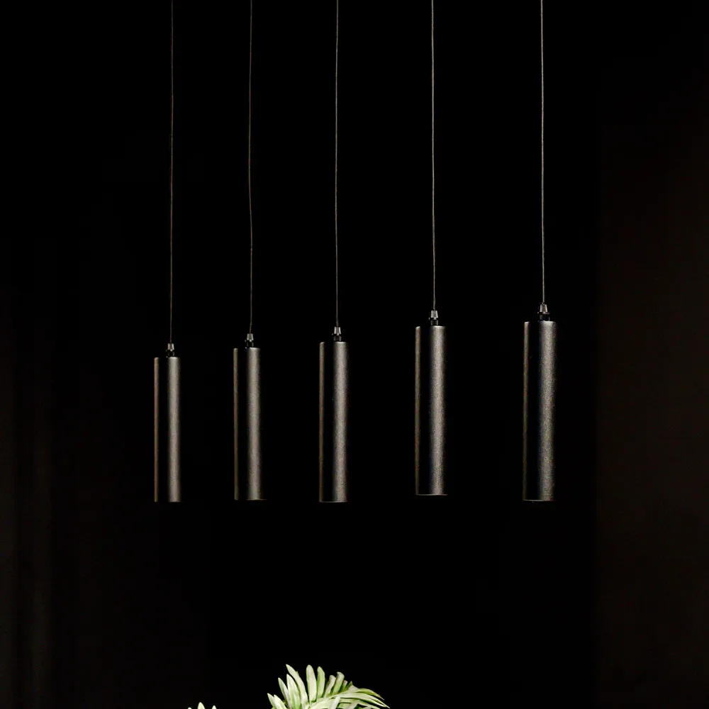 Hanglamp Ferroli | 5-lichts | Zwart Metaal Label51