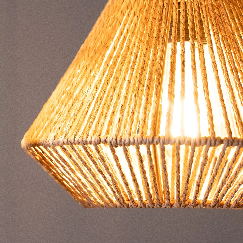 Hanglamp Ibiza Diamond | 3 Lichten | Naturel Jute Label51